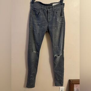 Rag & Bone Charcoal Skinny Leg Jeans